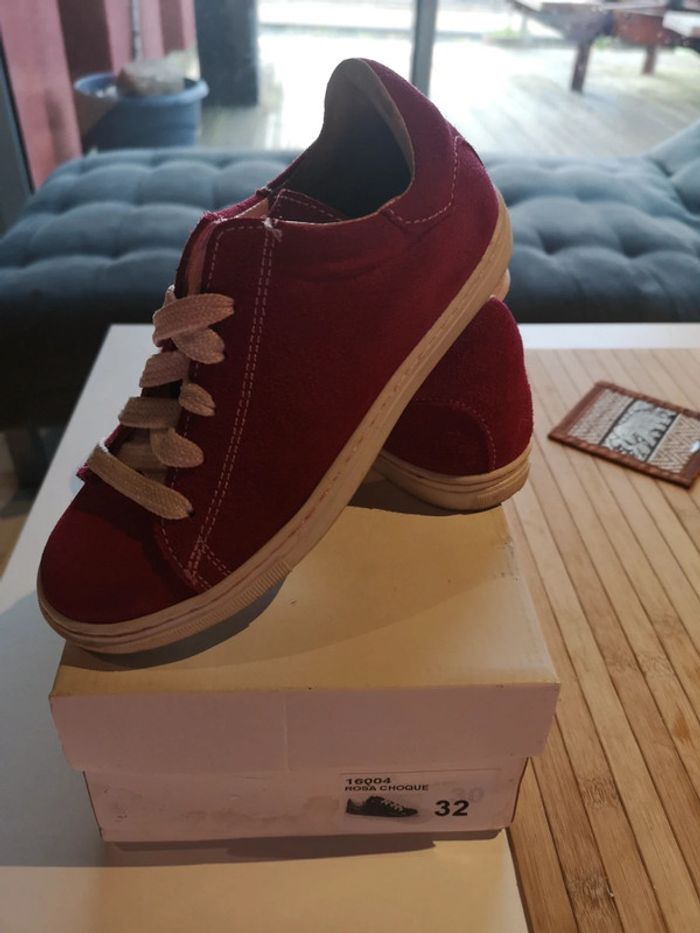 Chaussure dain fille rose