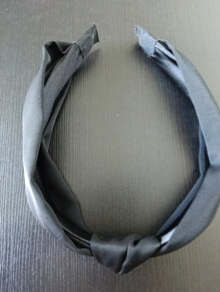 Bandeau femme neuf noir brillant - photo numéro 2
