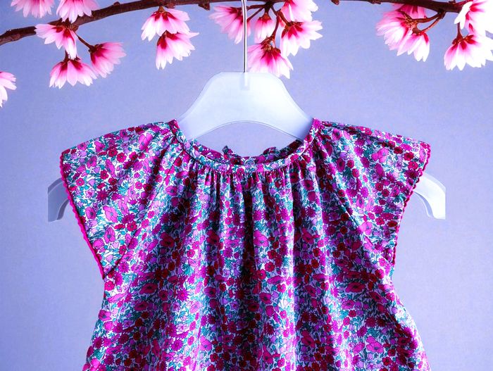 JACADI - 7P BÉBÉ FILLE IMPRIMÉ LIBERTY, VOLANTS & TEINTES LUMINEUSES 6M - photo numéro 6