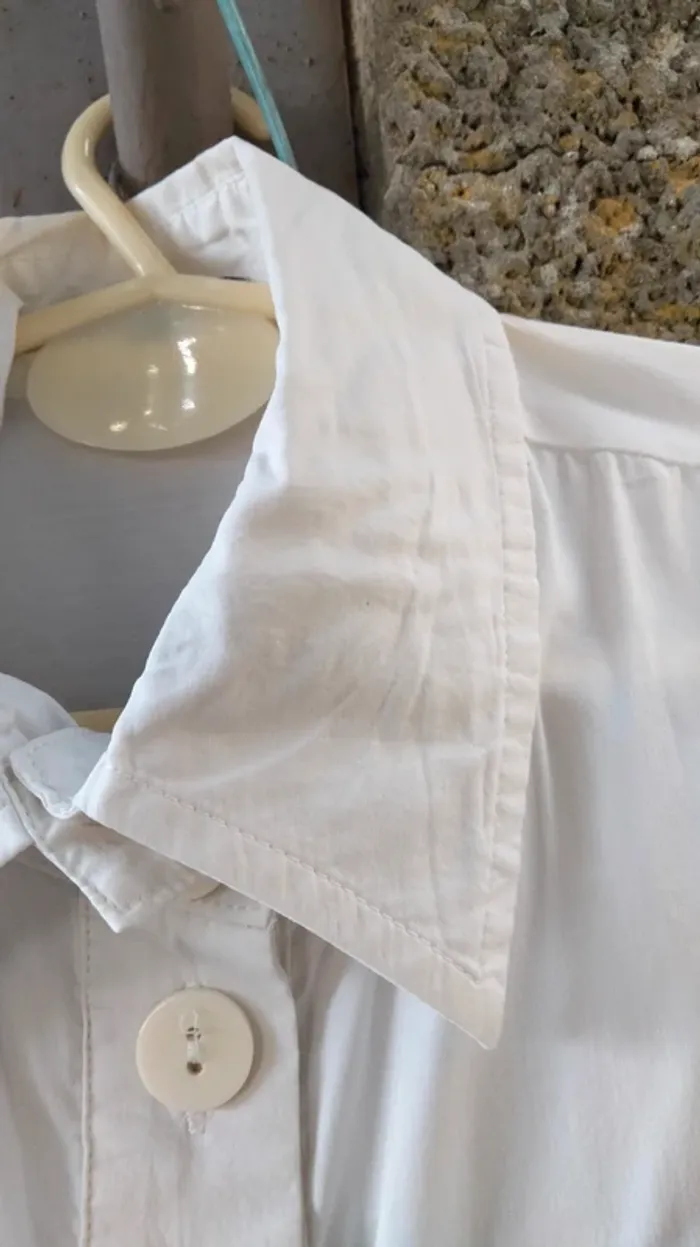 Chemise blanche transparente Yuka taille 40/42 - photo numéro 3