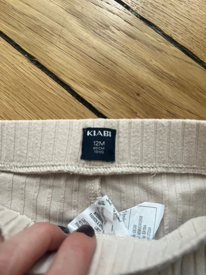 Legging beige fille 12mois - photo numéro 3