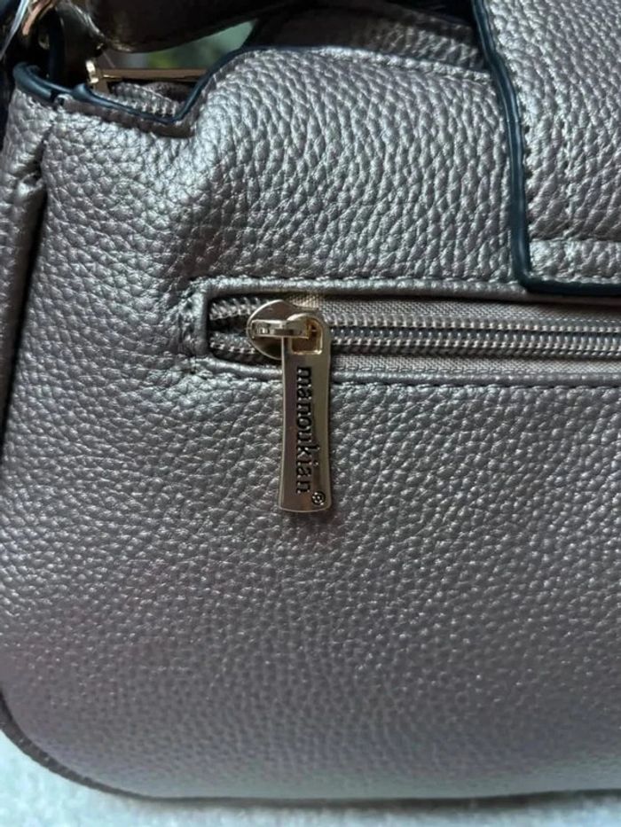 Sac à main Brun doré Manoukian - photo numéro 4
