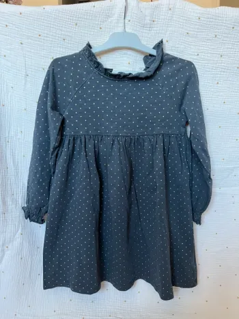 Robe Bonton Fille 8 Ans – Pois dorés