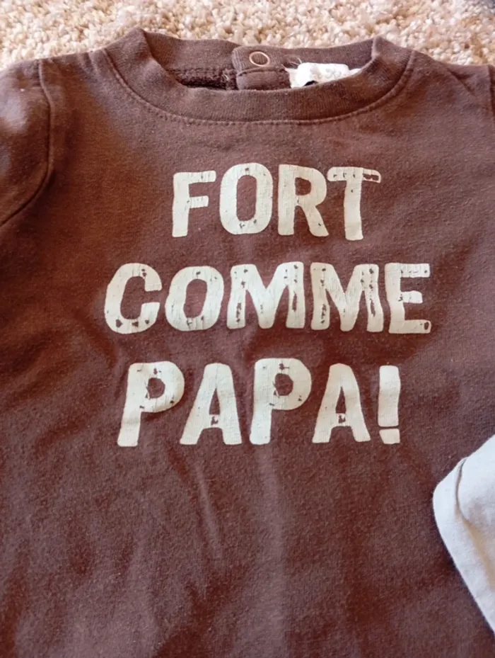 3 t-shirt ML 3 mois - photo numéro 4