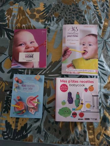 Lot livres de recettes bébé