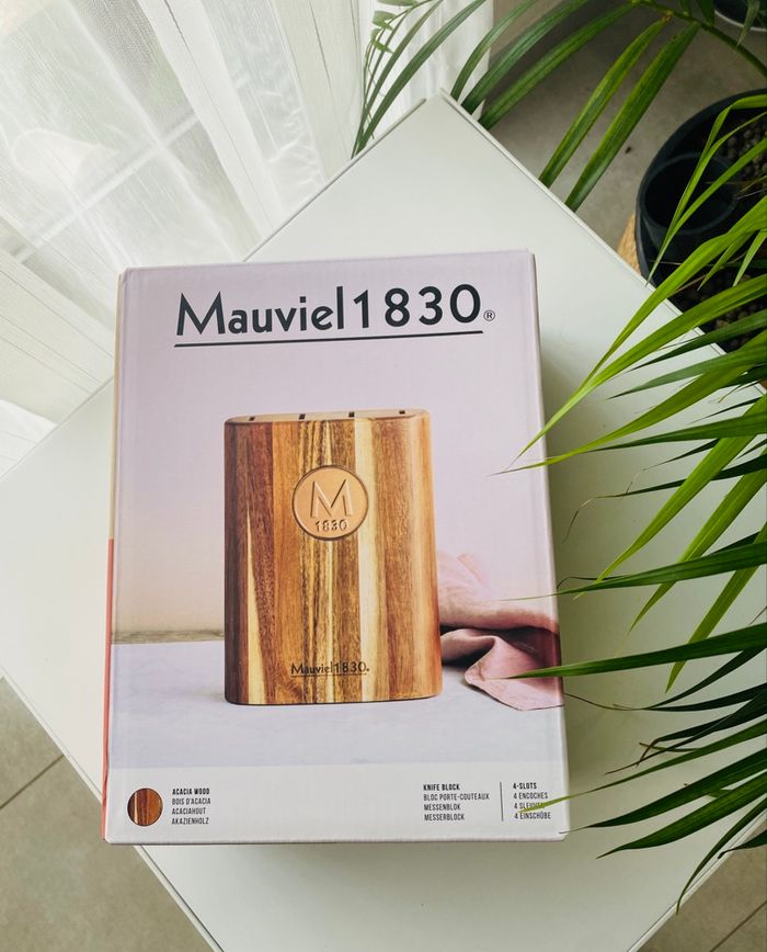 Magnifique porte couteau en bois MAUVIEL 1830