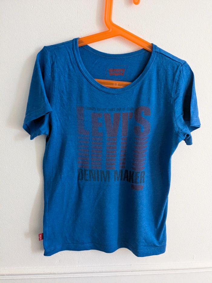 T-shirt levi's 8 ans bleu garçon