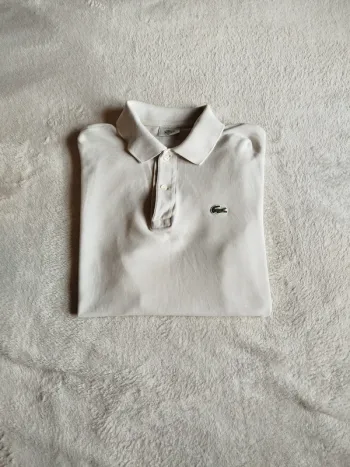 Polo vintage usa Lacoste blanc taille 4