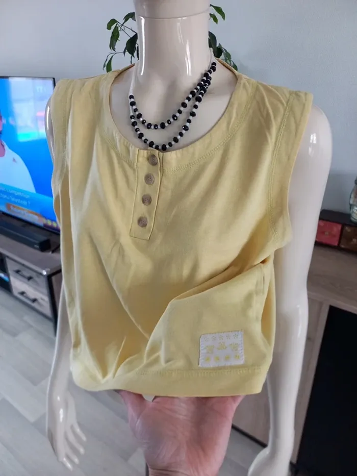 Débardeur femme jaune 38/40 - photo numéro 2
