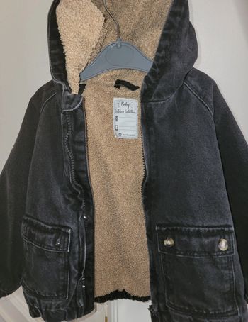 Veste en jean noir