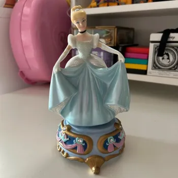 Boite à musique figurine disney cendrillon porcelaine
