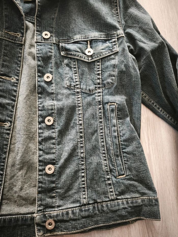 Veste en jean bleu foncé - photo numéro 3