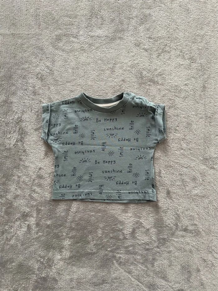 Tee-shirt manches courtes neuf - 3 mois - Nutmeg