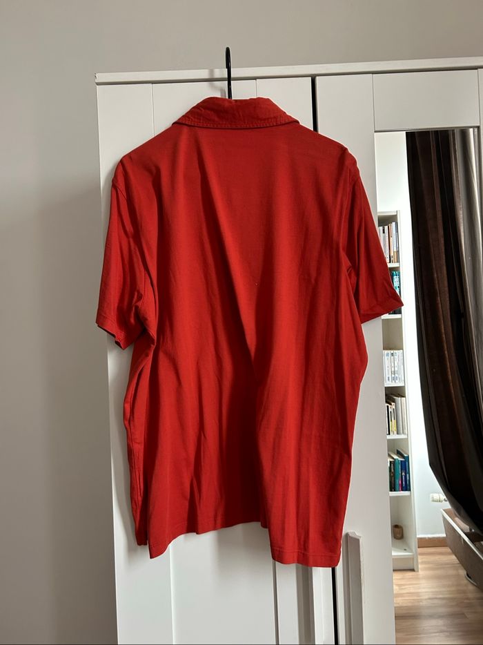 Polo rouge orangé uni Modern Fit Homme Monoprix Taille XXL - photo numéro 6