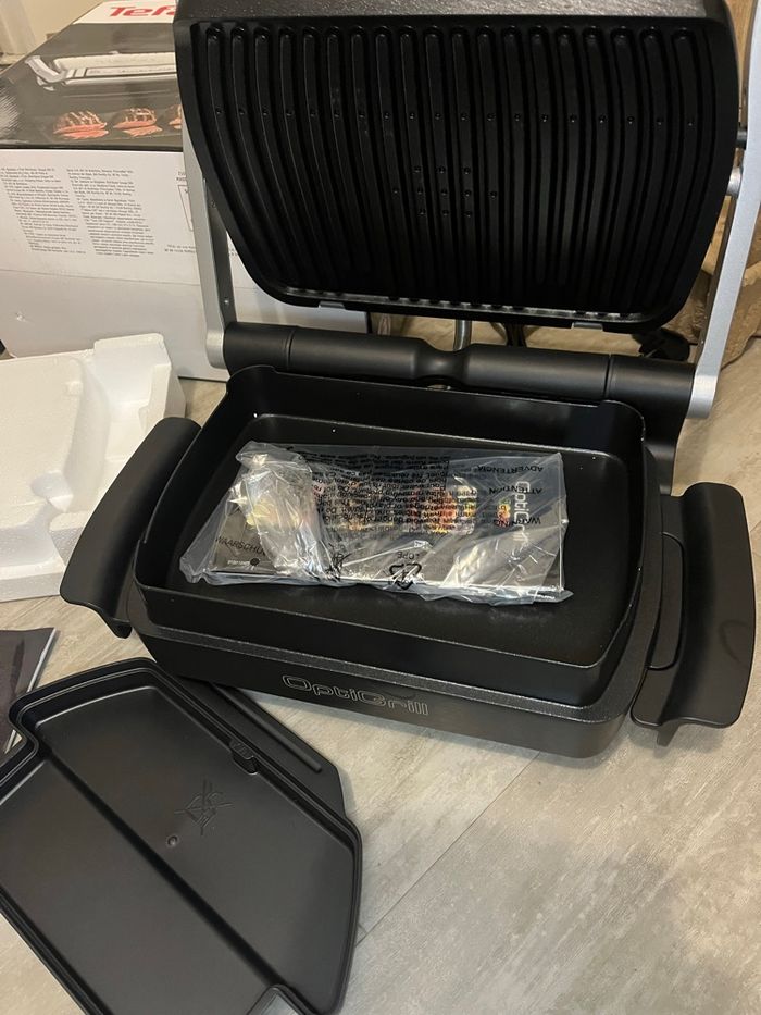 OptiGrill + tefal neuf avec plaque gratin - photo numéro 6