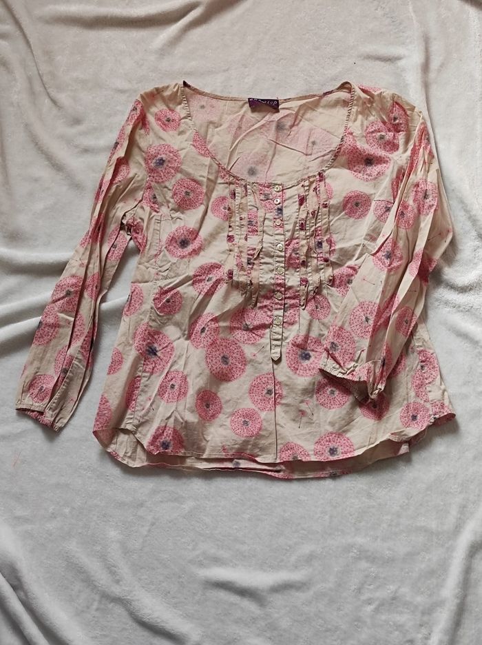 Blouse vintage  coton taille 42 - photo numéro 2