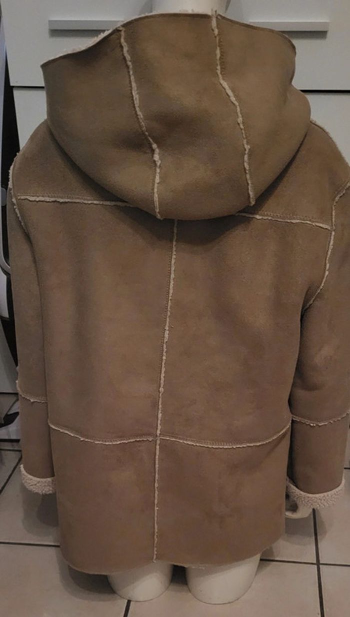 Manteau femme zara fausse fourrure et velours - photo numéro 7