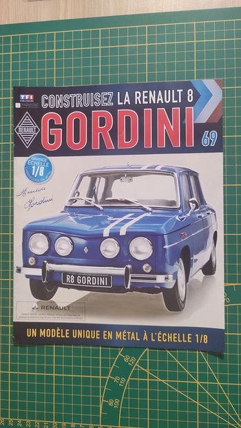 Fascicule seul sans pièce N°69 pièce Renault R8 Gordini 1/8 1/8ème Eaglemoss collections #A67