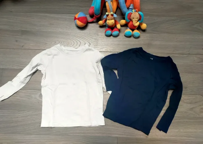 2 maillots manches longues 2-4 ans H&M