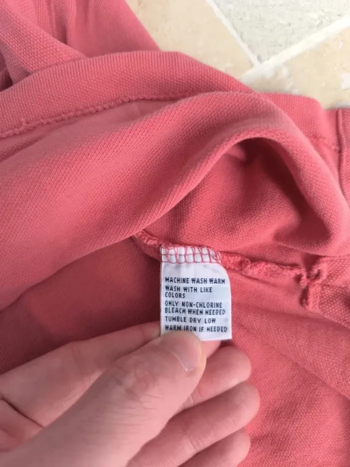 Polo Ralph Lauren homme taille 4XB rose saumon logo marine excellent état - photo numéro 11