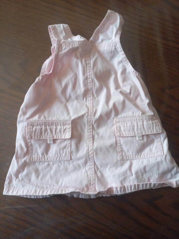 Robe salopette rose pâle cadet rousselet 6mois - photo numéro 2