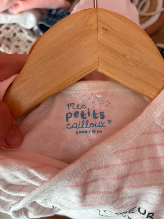 Lot 5 bodies Mes petits cailloux taille 3 mois - photo numéro 10
