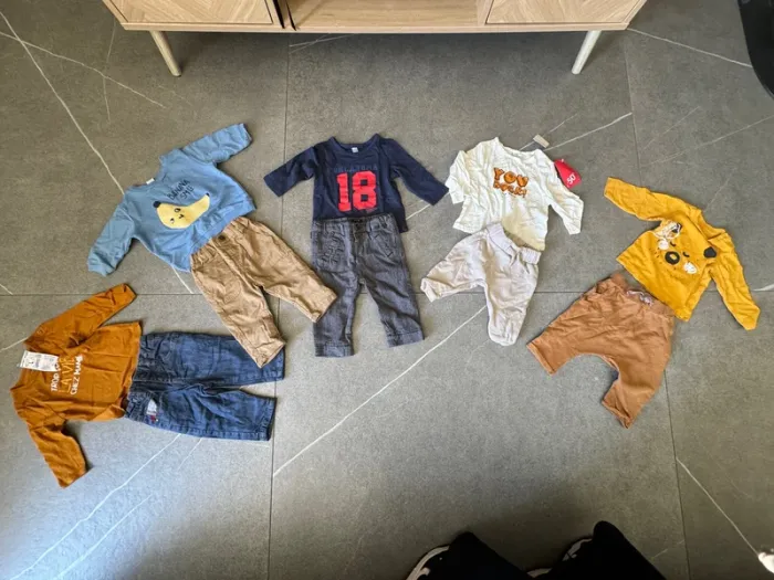 Lot de 5 ensemble bébé garçon 6mois - photo numéro 2