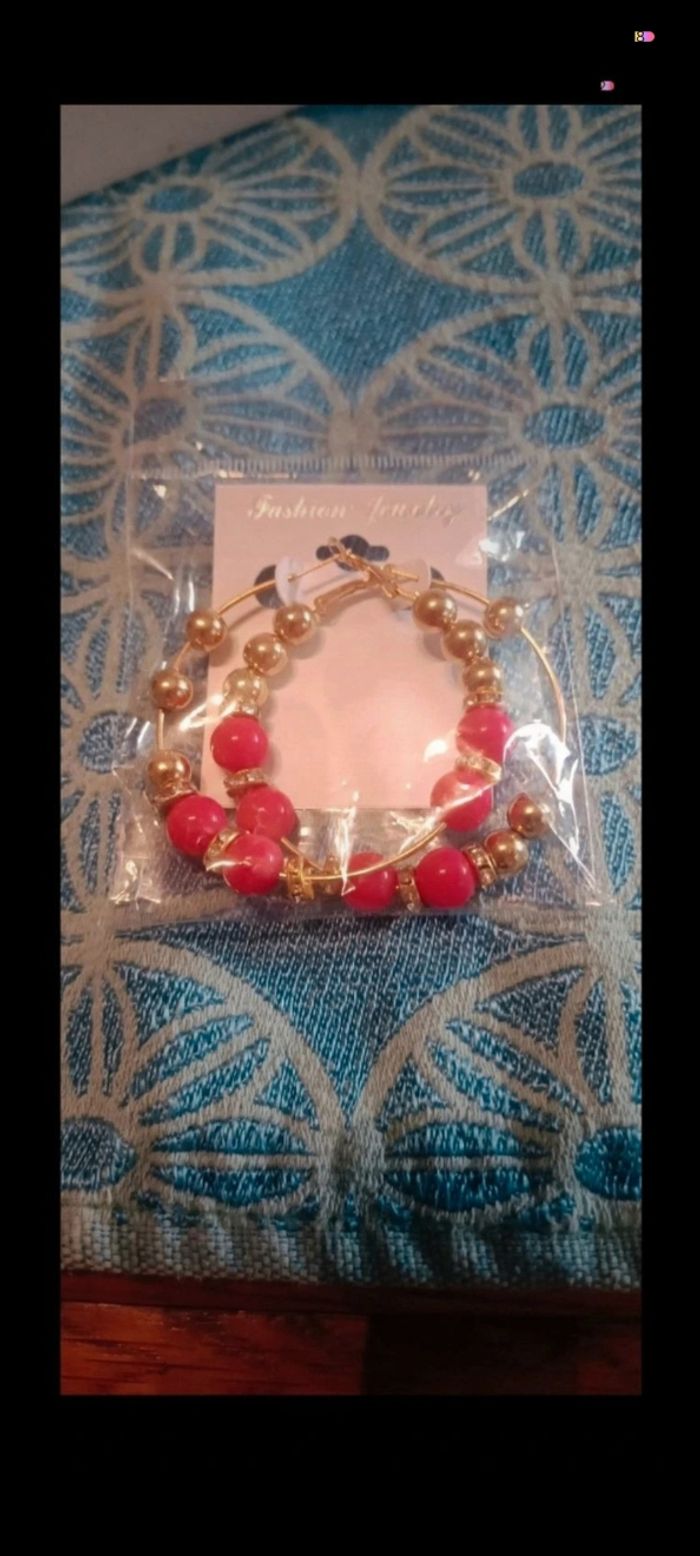 boucles d'oreilles ronde - photo numéro 4