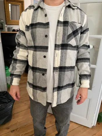 Veste à carreaux Pull&Bear