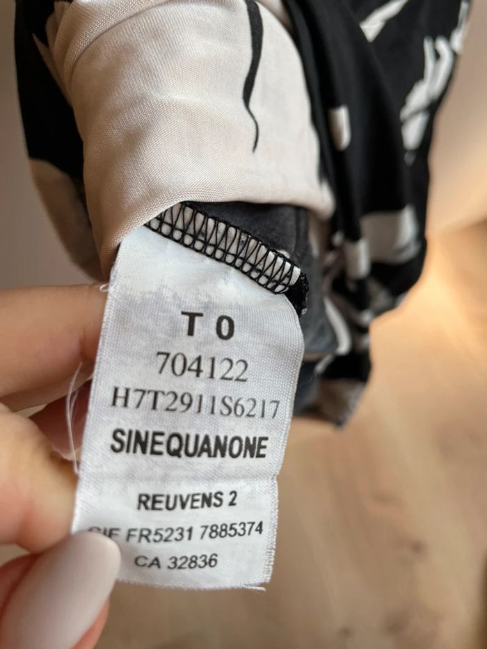 Tee-shirt blouse sinequanone 34 fleurs - photo numéro 3