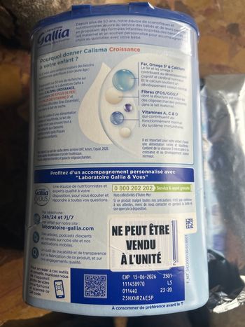 Lait croissance