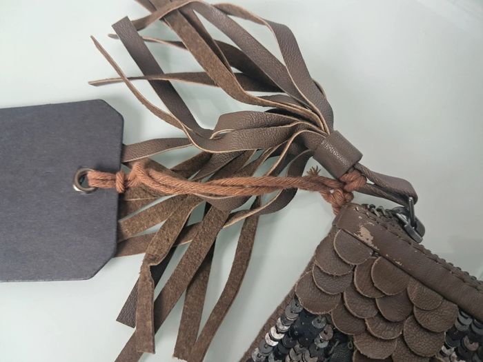 Ikks pochette rangement sac à main en cuir neuf - photo numéro 14