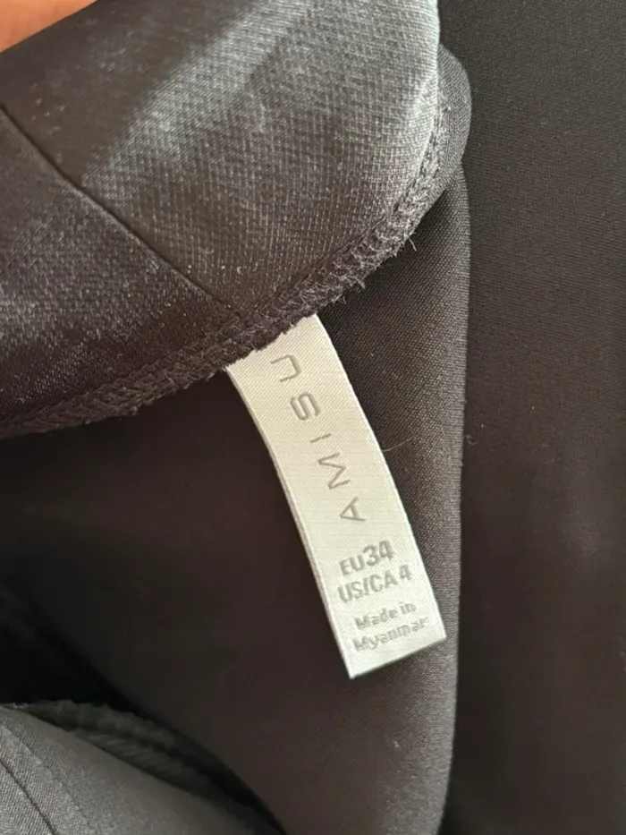 Robe blazer combi-short noire AMISU – taille 34 / XS – chic & pratique classy - photo numéro 11