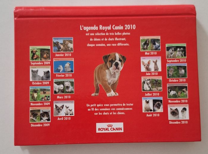 Superbe agenda collector 2009-2010 Royal Canin - photo numéro 4