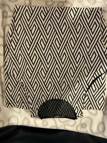 Robe Mango noir et blanc motif graphique femme