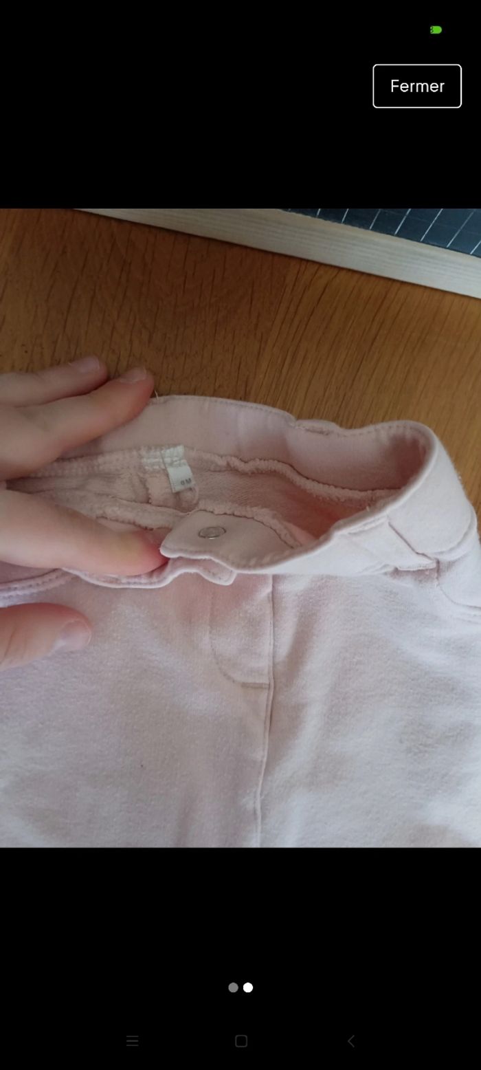 Pantalon rose Orchestra taille 9 mois en très bon état - photo numéro 2