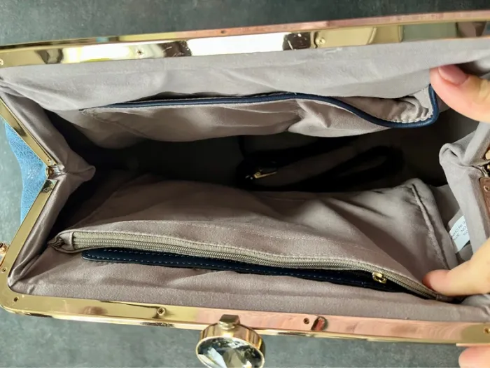 Sac à main bleu nuit - photo numéro 4