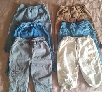 6 Pantalons bébé Garçon