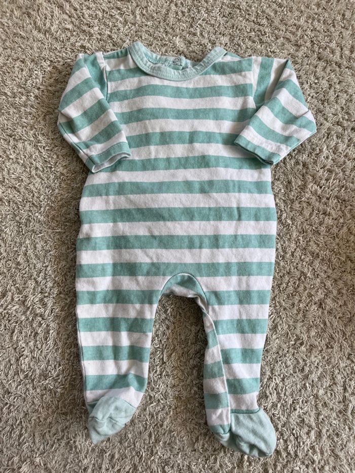 Lot de 4 pyjamas une pièce taille naissance - photo numéro 2