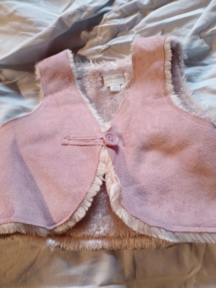 Veste sans manche bébé fille - photo numéro 2