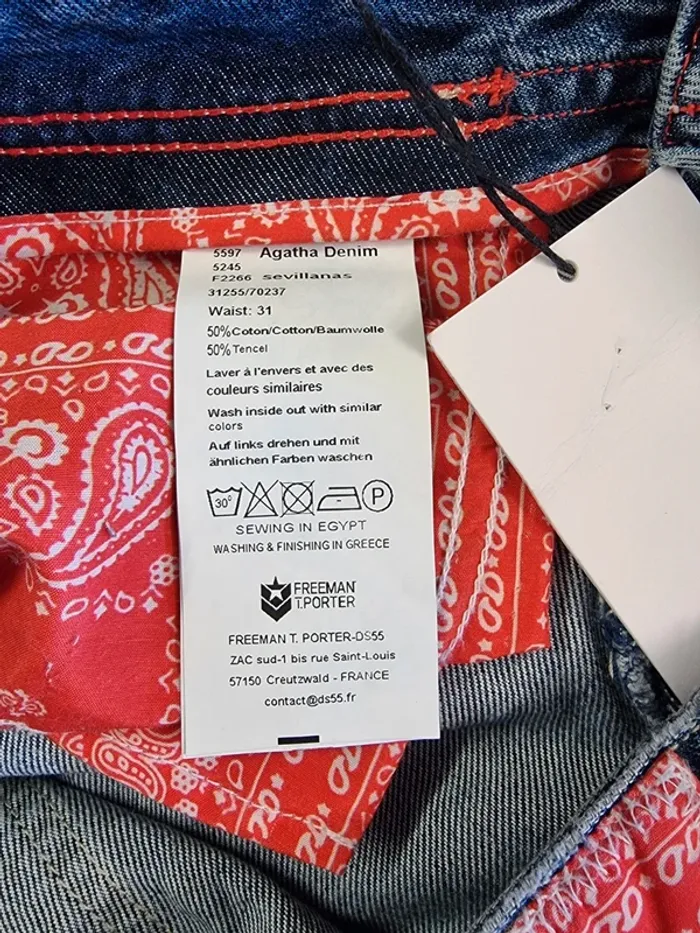 Freeman T. Porter jeans large Agatha * taille 40/42 * - photo numéro 8