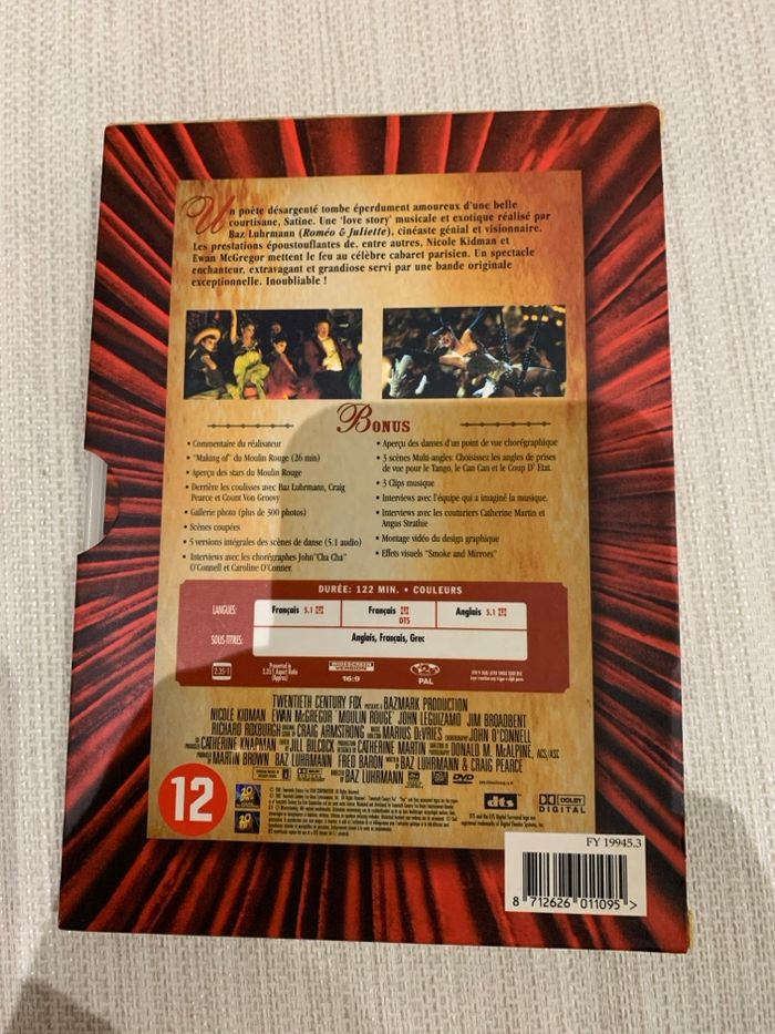 DVD Moulin Rouge - photo numéro 2
