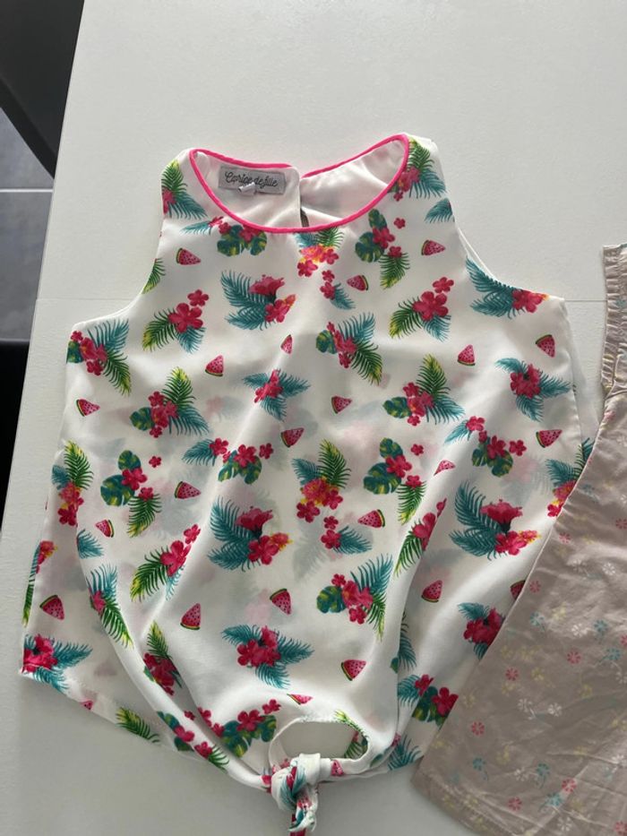 Lot de 2 tee shirts DPAM & Caprice de fille 3 ans - photo numéro 4