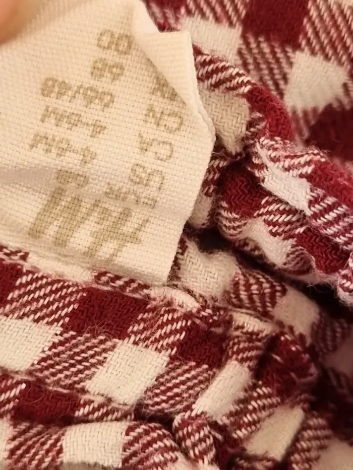 Robe vichy bordeaux H&M 6M - photo numéro 3