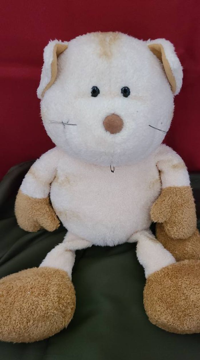 Chat JANTA doudou beige tigre - photo numéro 4