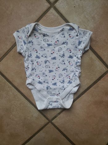 Body manches courtes chien 3 mois