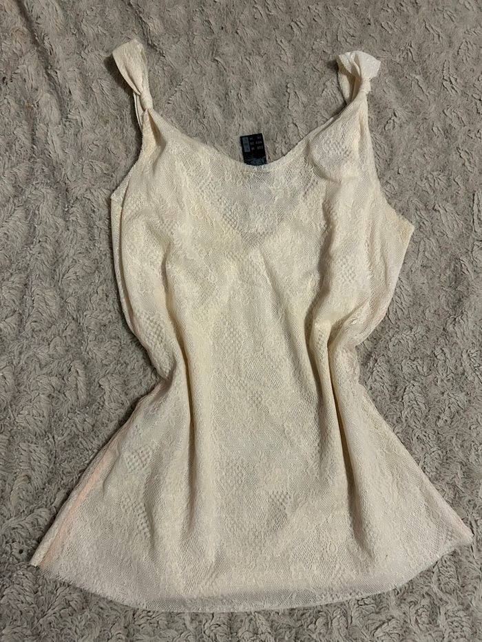 débardeur bershka crème - photo numéro 8