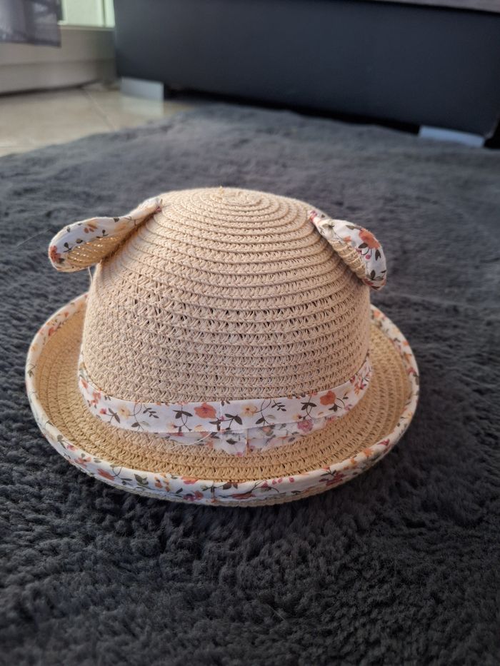 Lot de 2 chapeaux de paille enfant fille - photo numéro 8