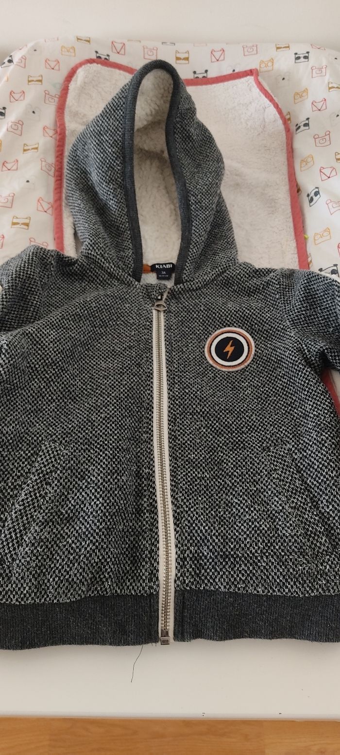 Gilet zippé Kiabi 3ans - photo numéro 1