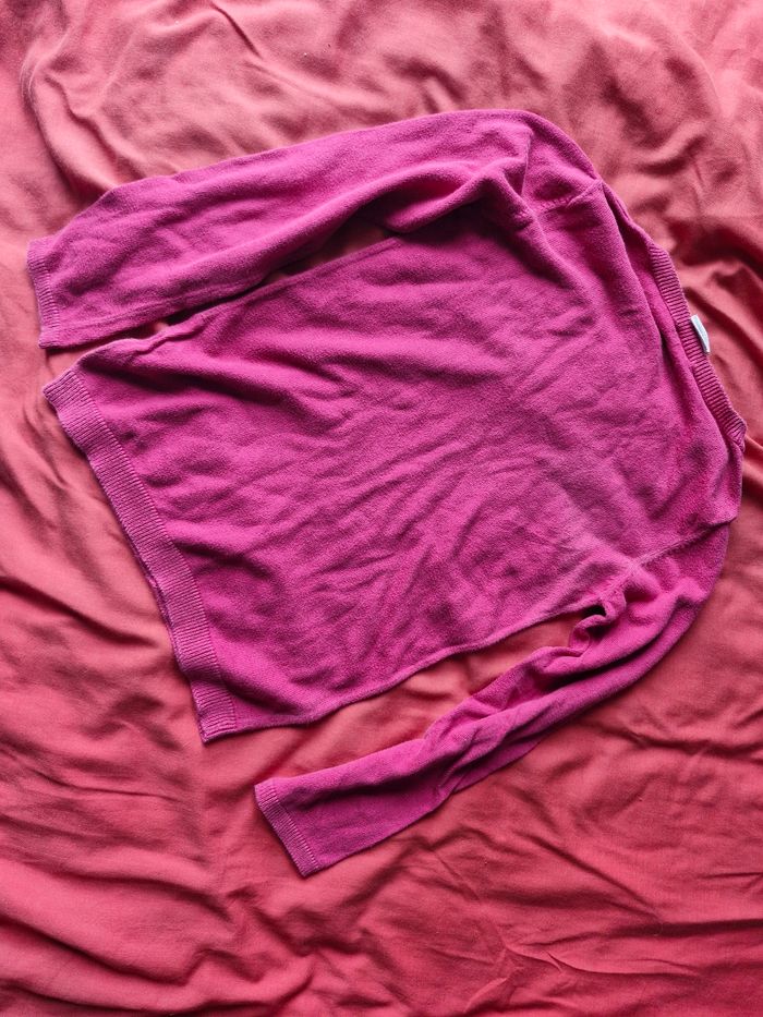 Joli pull jersey classique rose bonbon - photo numéro 2